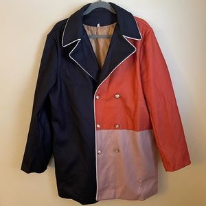 Mens Color Block Winter Coat